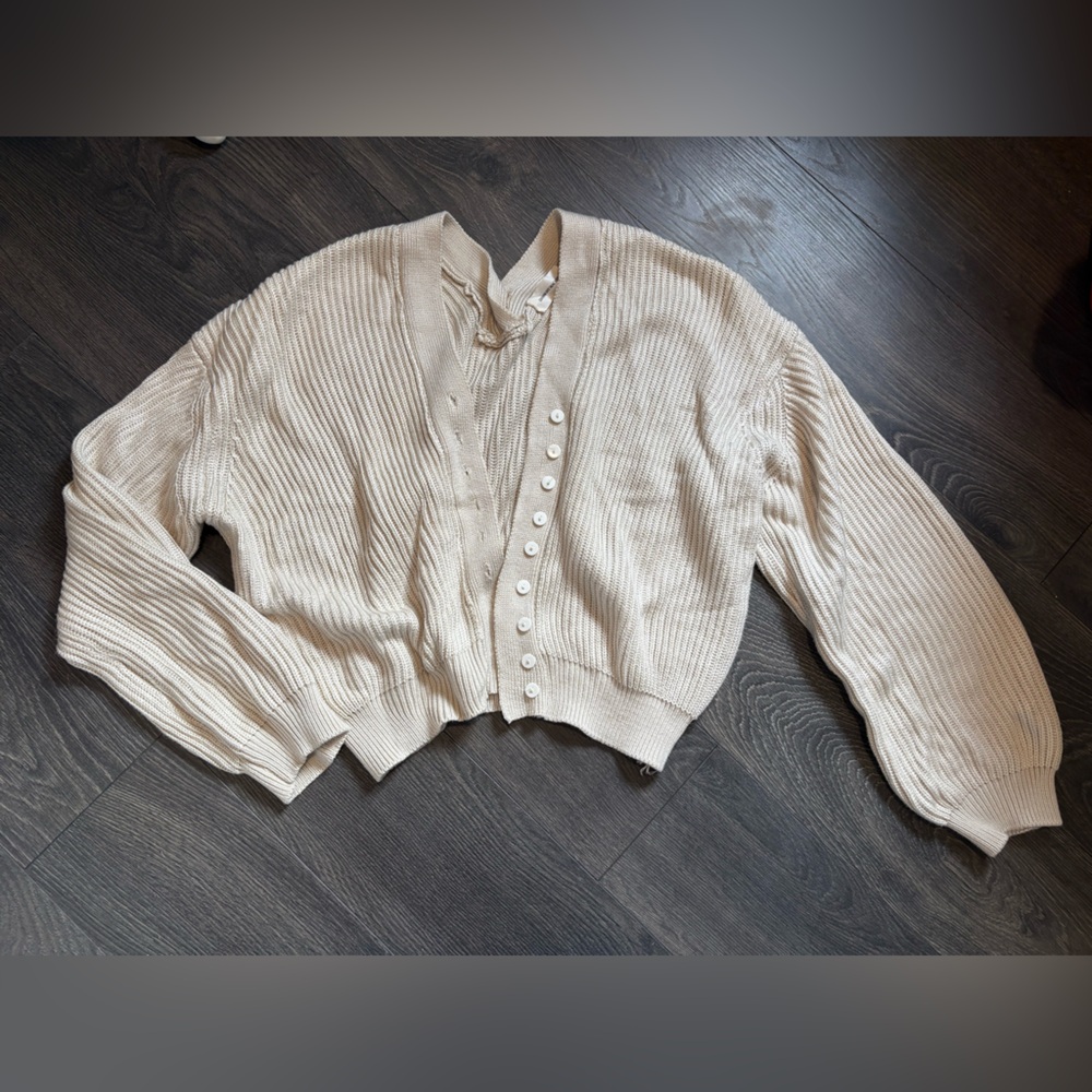 Goodnight Macaroon Ivory Knit Sweater